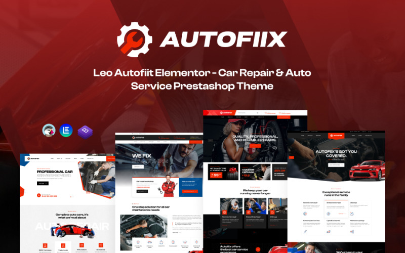 Leo Autofiix Elementor – тема Prestashop для ремонту та обслуговування автомобілів