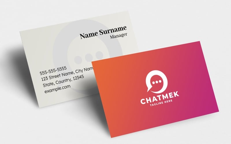 Modèle de logo Chatmek Pro