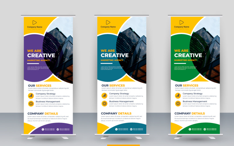 pacchetto banner roll up professionale o espositore roll up Business