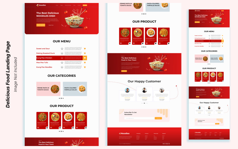 Uma interface amigável para a melhor experiência com macarrão
