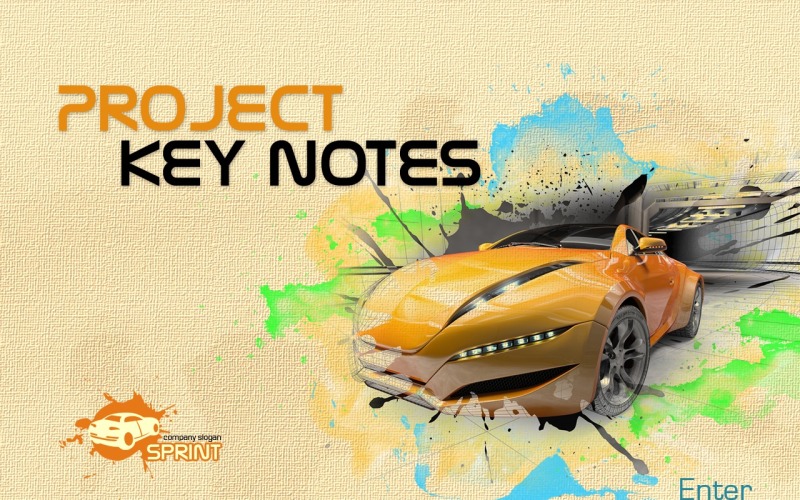 Autókereskedő PowerPoint sablonja