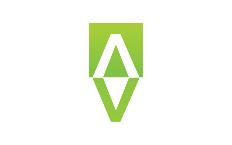 Letter AV VA logo template