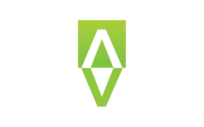 Лист AV VA шаблон логотип