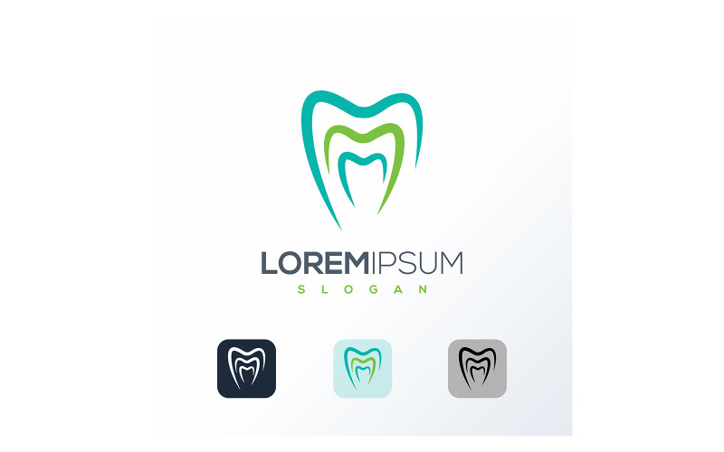 Modello di progettazione di logo dentale creativo