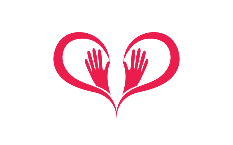 Hand care team group logo community v17
