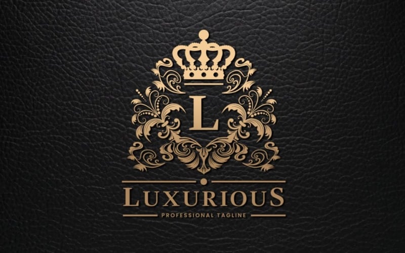 Modèle de logo Royal Pro luxueux