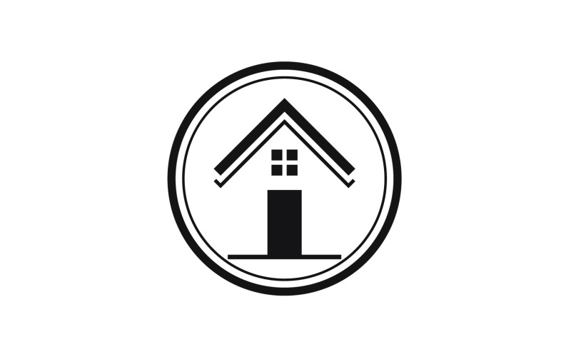 Casa edificio proprietà vendere logo vettoriale v25