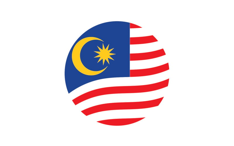 Design symbolu malajské vlajky v4
