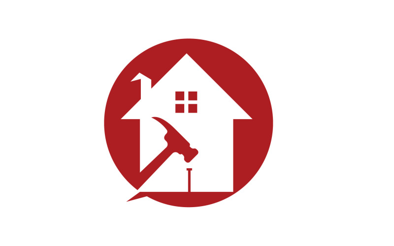 Domácí budova nemovitost prodat logo vector v10