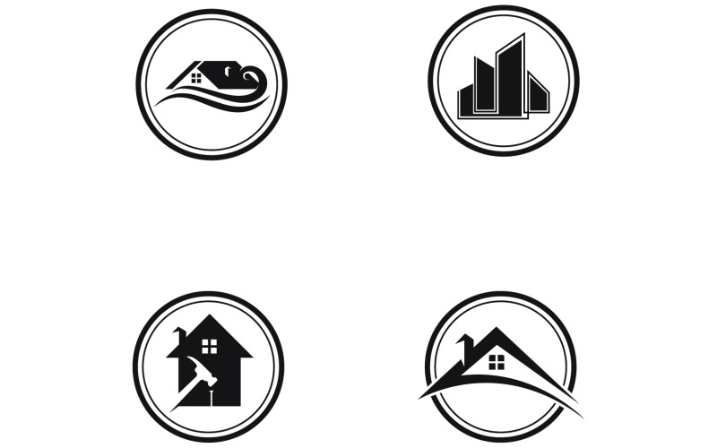 Logo-Vektor v32 für den Verkauf von Wohneigentum