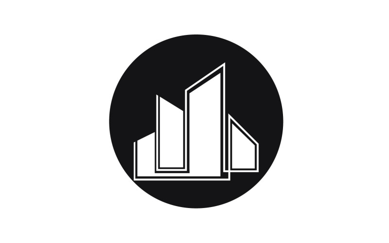 Vetor de logotipo de venda de propriedade de construção de casa v15