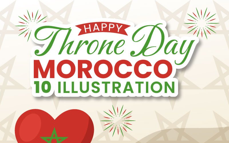 10 Illustration du jour du trône du Maroc heureux