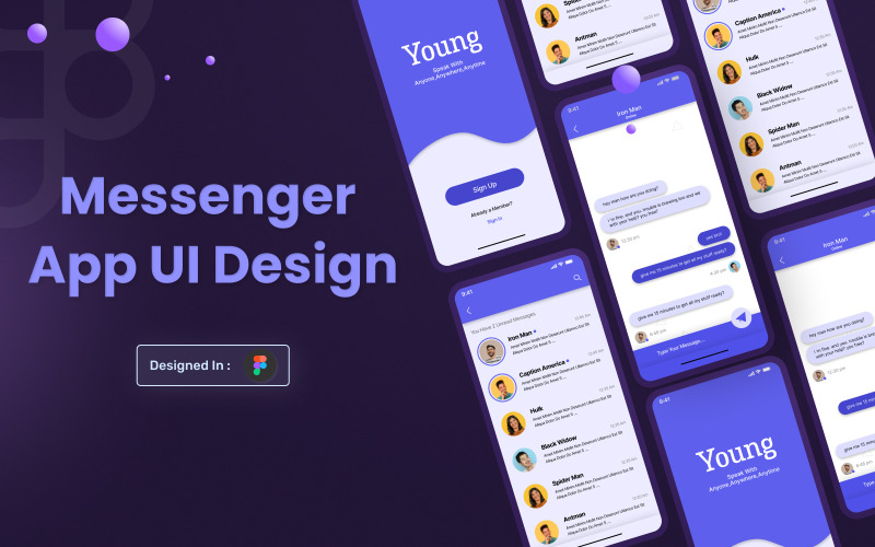 Messenger-Anwendungs-UI-Design