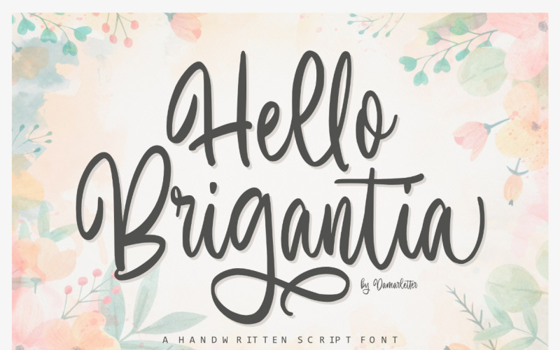 Ciao Brigantia – Carattere scritto a mano
