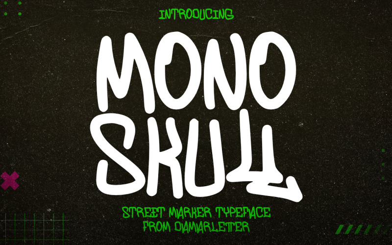 Monoskull - Tipo de letra Streetmarker