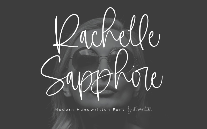 Rachelle Sapphire – Handskrivet teckensnitt