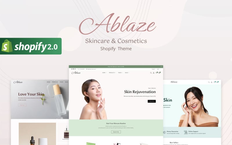 Ablaze — motyw Shopify do pielęgnacji skóry i kosmetyków