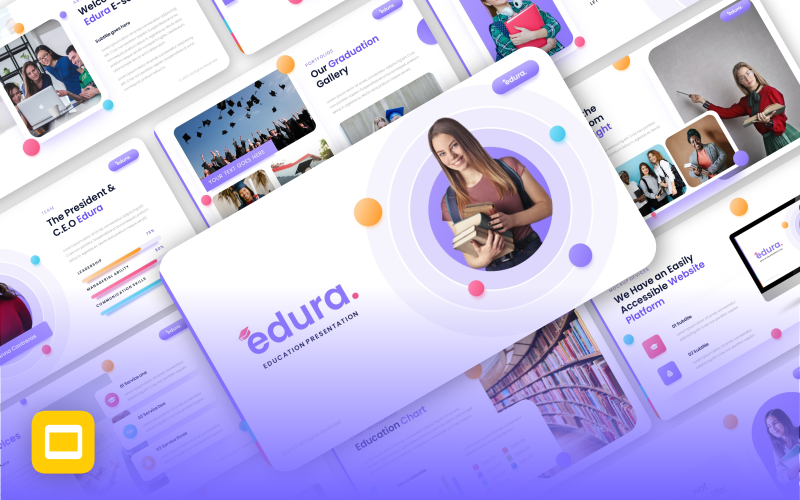 Edura – Kreatív oktatás Google Diák sablon