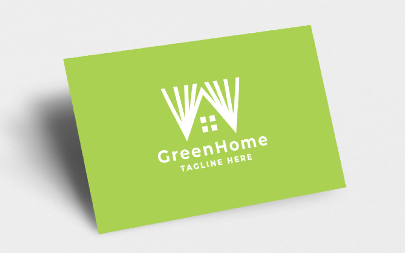 Grön Home Pro-logotypmall