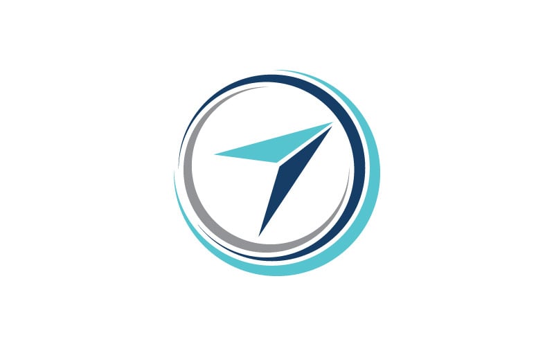 Modello di logo di formazione aeronautica