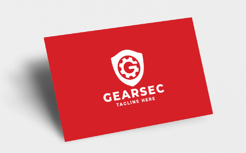 Шаблон логотипу Gear Secure Letter G Pro