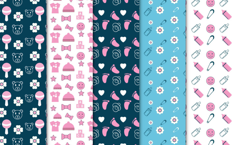Conception de paquet de motif de bébé répétitif