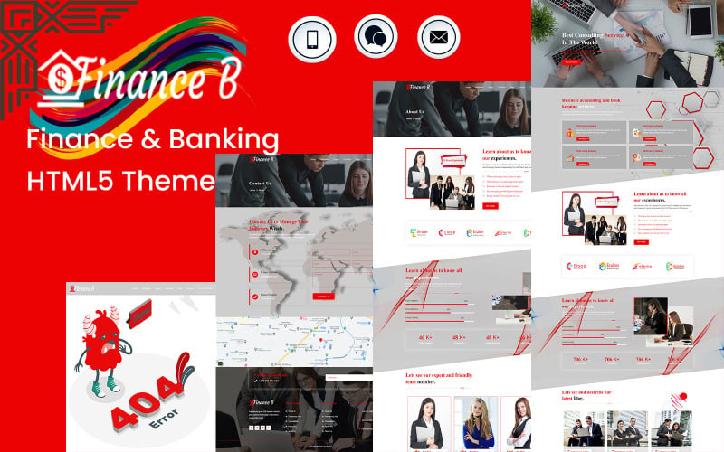 Finance-B, Finance And Banking HTML5 Template