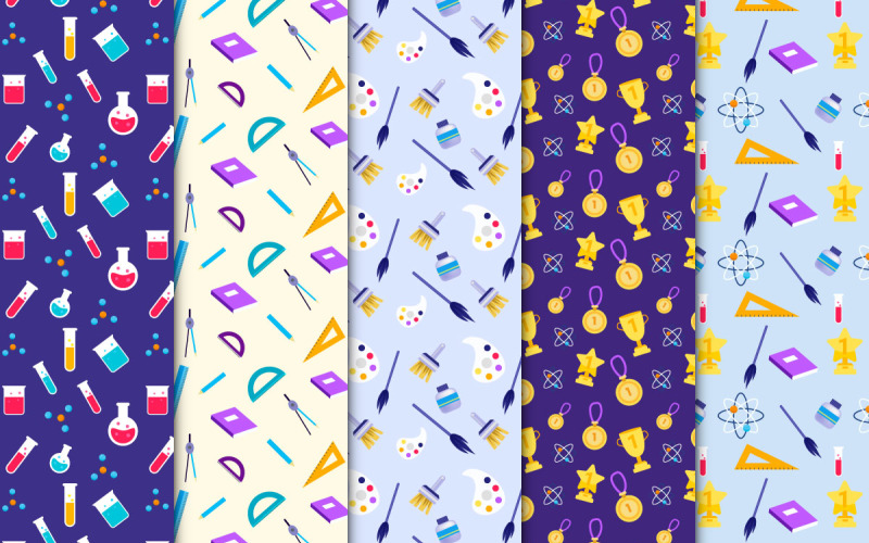 教育和科学模式矢量