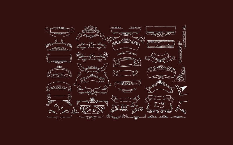Bohatý Sampson Art Set Ornament Ilustrace Vektor