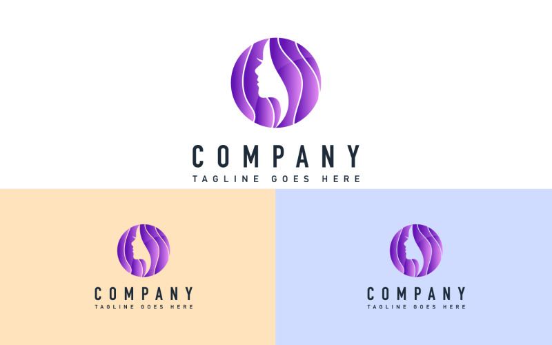 Schoonheid huidverzorging logo ontwerp. Mode ontwerp-logo