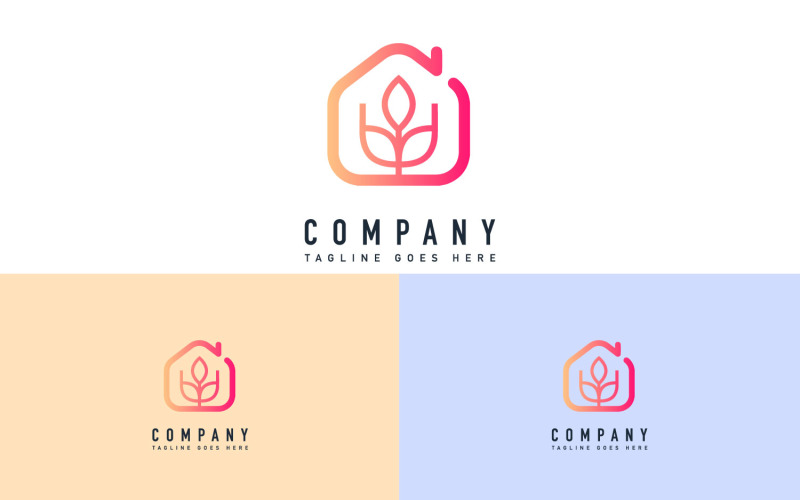 Yaprak Evi Agro Çiftliği Logo Tasarım Şablonu