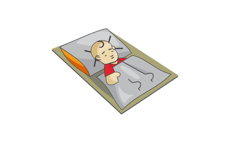 baby sömn logotyp malldesign