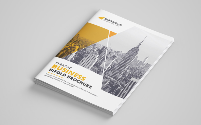 Modèle de brochure d'entreprise à deux volets V2