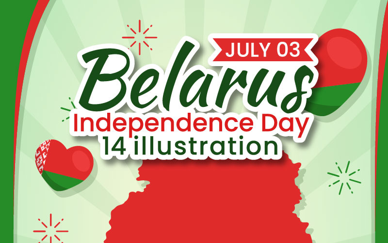 14 Illustration de la fête de l'indépendance de la Biélorussie