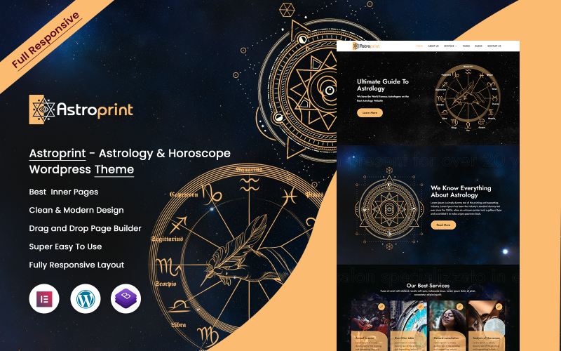 Astroprint - 占星术和星座 WordPress 主题