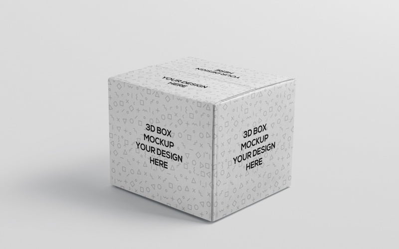 Mockup di scatola di cartone quadrata