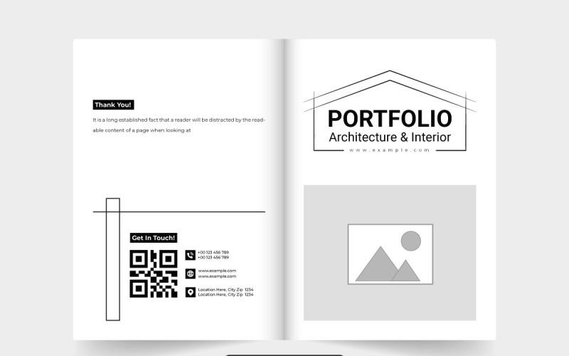 Portada de negocio de arquitectura inmobiliaria.