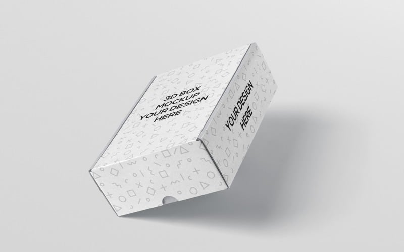 Rectangular Packaging Box Mockup 4 #332672 - TemplateMonster