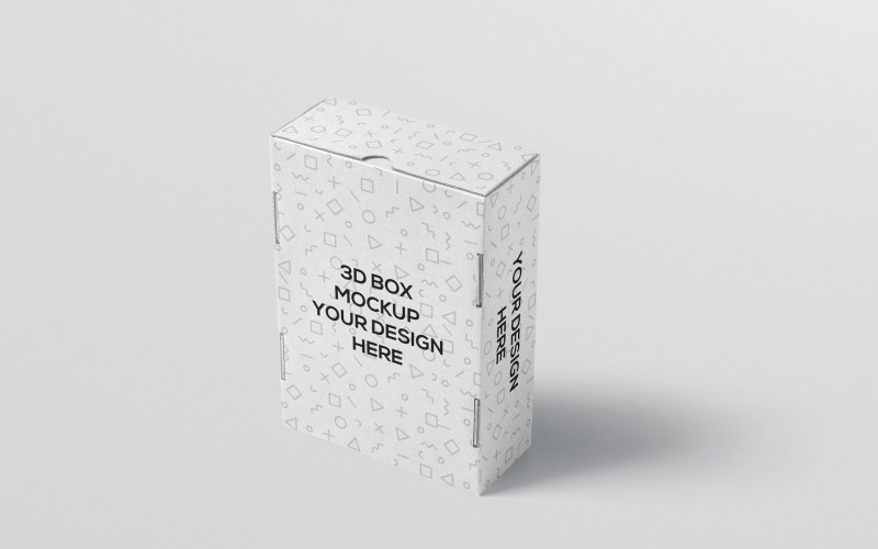 Scatola da imballaggio rettangolare Mockup 2