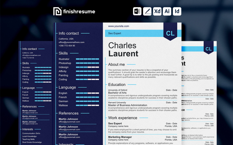 Seo Expert cv-sjabloon | Voltooi CV