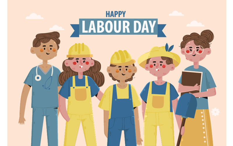 劳动节背景图