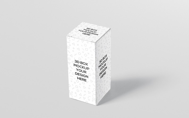 Mockup di scatola di bottiglie d'ambra 1