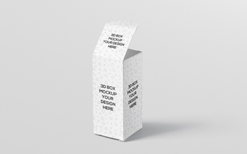 Mockup di scatola di bottiglie d'ambra 2
