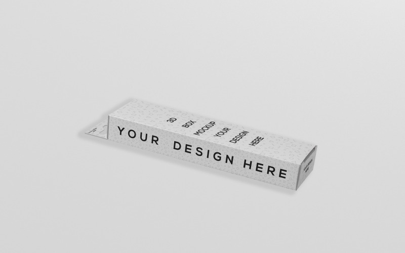 Rechteck Slim High mit Kleiderbügelbox Mockup 5