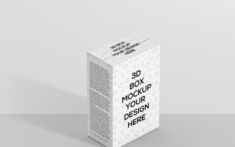 Mockup de Caja de Cereales Tamaño Grande 3