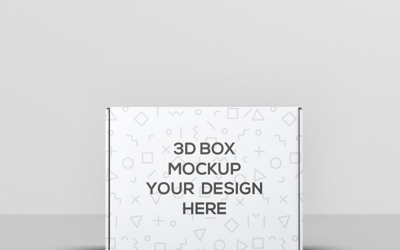 Mockup di scatola di cartone postale 4