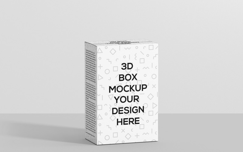 Mockup di scatola di cereali di grandi dimensioni