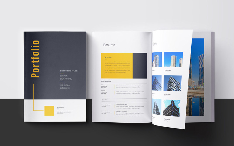 Modèle de portfolio propre et simple