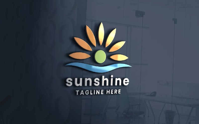 Modelo de design de logotipo SunShine - TemplateMonster