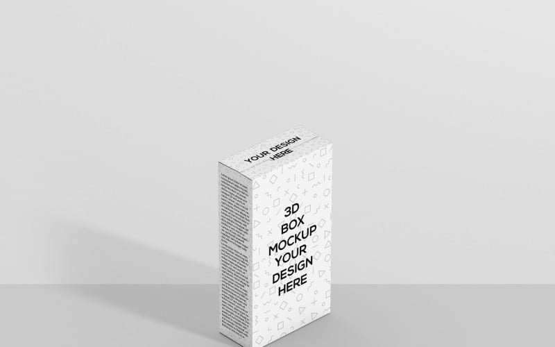Slim Size Cereals Box Mockup 3